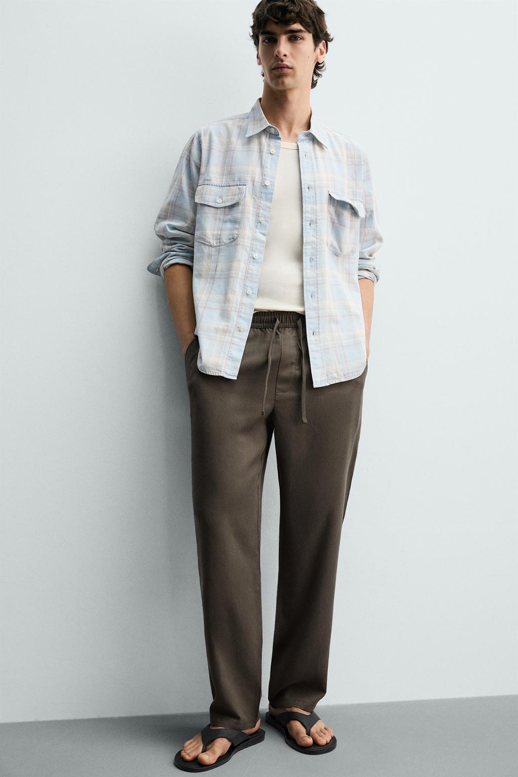 БРЮКИ REGULAR FIT ИЗ 100% ЛИОЦЕЛЛА