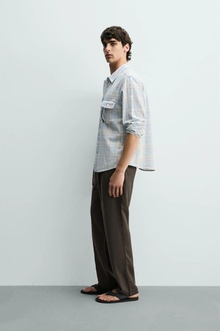 Брюки Regular Fit из 100% лиоцелла