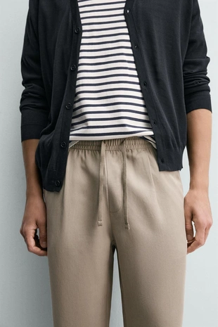 Брюки Regular Fit из 100% лиоцелла- Заказать в России