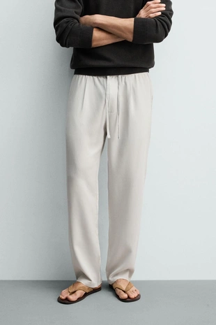 Брюки Regular Fit из 100% лиоцелла