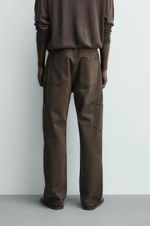 Брюки карго Straight Fit- Заказать в России