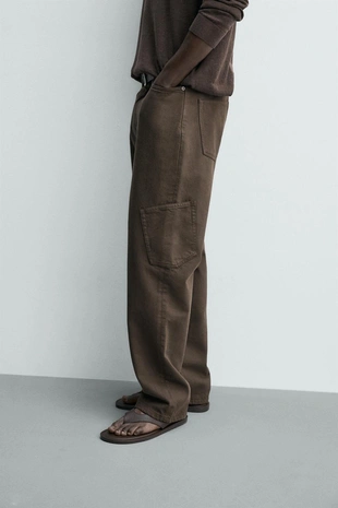 Брюки карго Straight Fit- Заказать в России