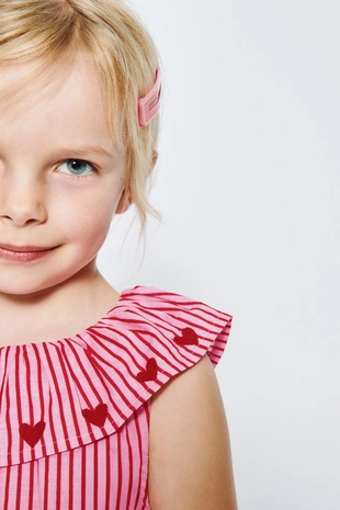 Топ в полоску с вышивкой Sissel Edelbo X Zara Kids- Заказать в России