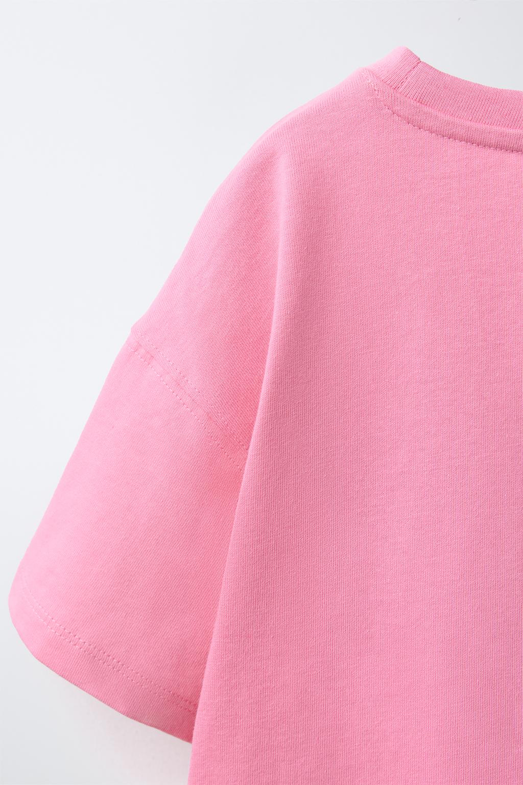 ФУТБОЛКА С СЕРДЦЕМ И ВЫШИВКОЙ SISSEL EDELBO X ZARA KIDS