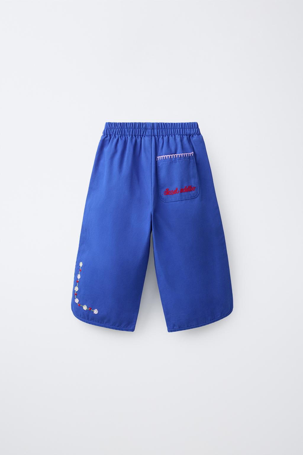 БРЮКИ BAGGY С ВЫШИВКОЙ SISSEL EDELBO X ZARA KIDS