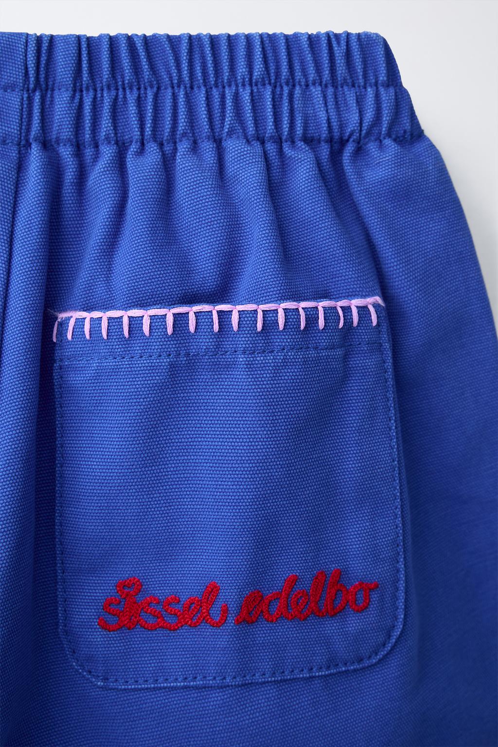 БРЮКИ BAGGY С ВЫШИВКОЙ SISSEL EDELBO X ZARA KIDS