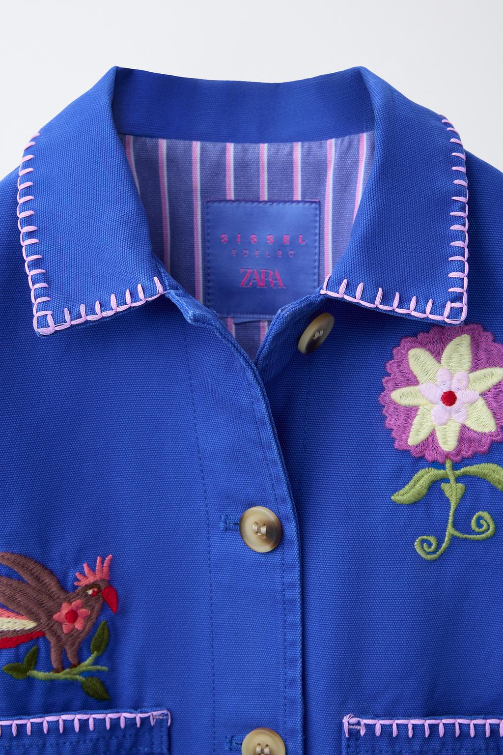 КУРТКА С ВЫШИВКОЙ SISSEL EDELBO X ZARA KIDS