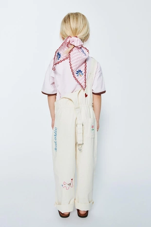 Длинный комбинезон из твила с вышивкой Sissel Edelbo X Zara Kids- Заказать в России