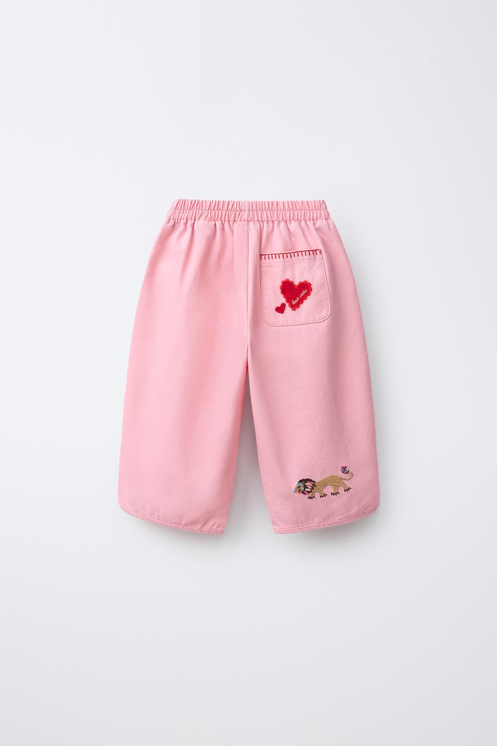 БРЮКИ BAGGY С ВЫШИВКОЙ SISSEL EDELBO X ZARA KIDS