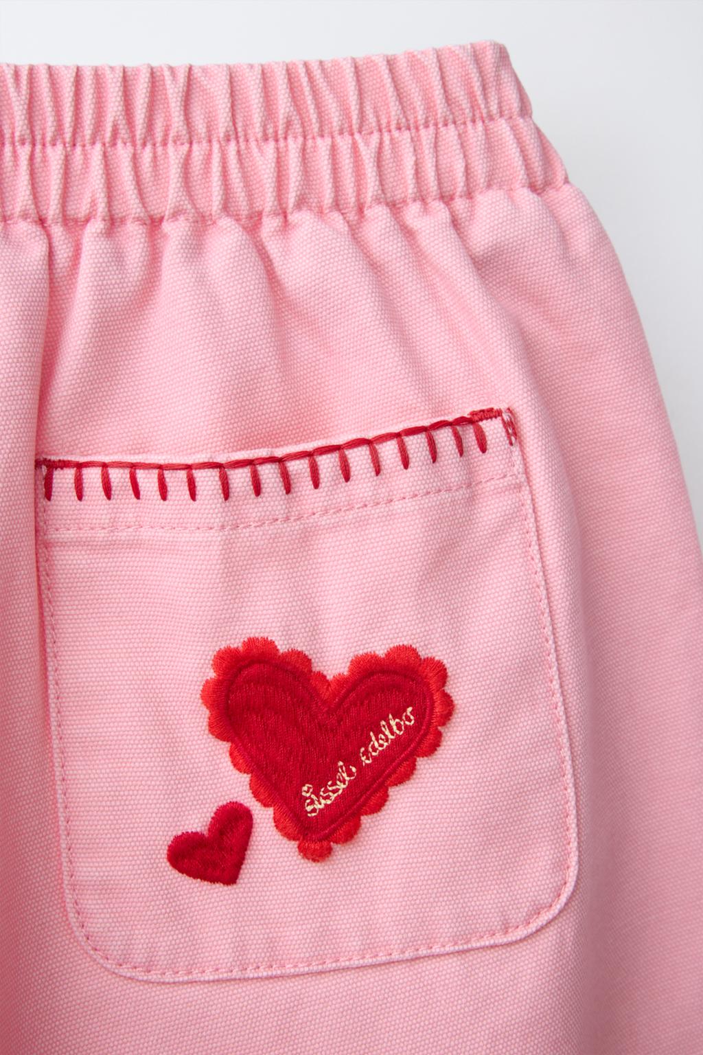 БРЮКИ BAGGY С ВЫШИВКОЙ SISSEL EDELBO X ZARA KIDS