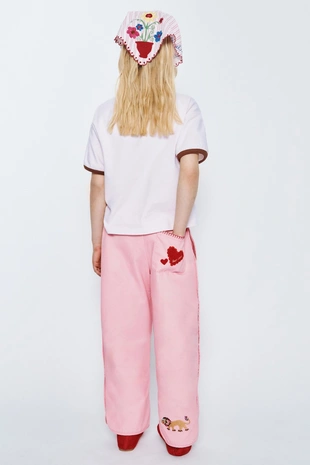 Брюки Baggy с вышивкой Sissel Edelbo X Zara Kids- Заказать в России