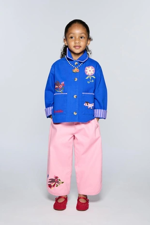 Брюки Baggy с вышивкой Sissel Edelbo X Zara Kids- Заказать в России