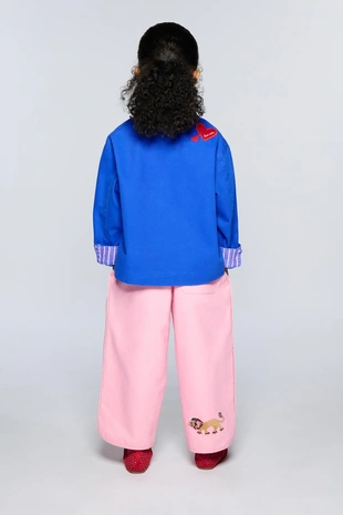 Брюки Baggy с вышивкой Sissel Edelbo X Zara Kids- Заказать в России