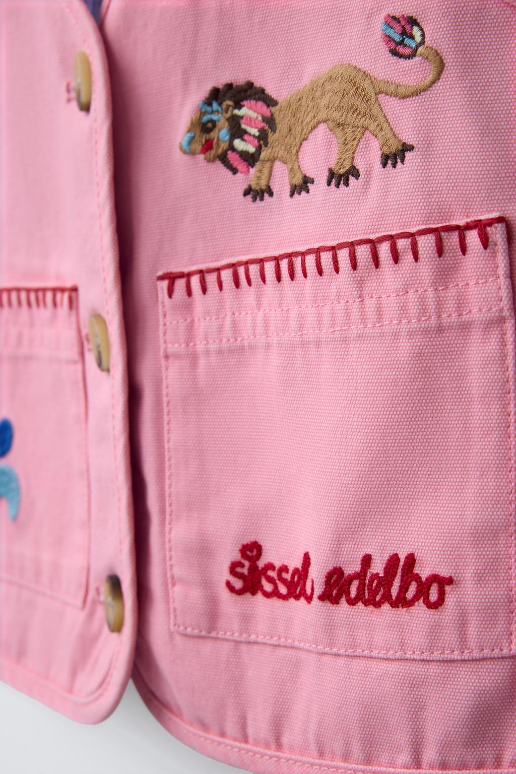 ЖИЛЕТ С ВЫШИВКОЙ SISSEL EDELBO X ZARA KIDS