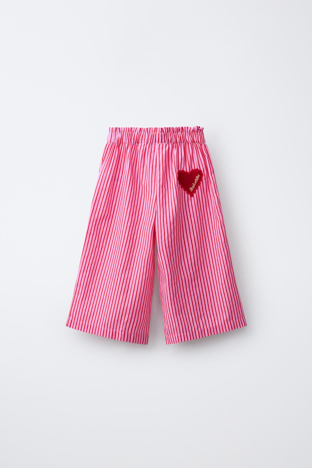 БРЮКИ В ПОЛОСКУ С ВЫШИВКОЙ SISSEL EDELBO X ZARA KIDS