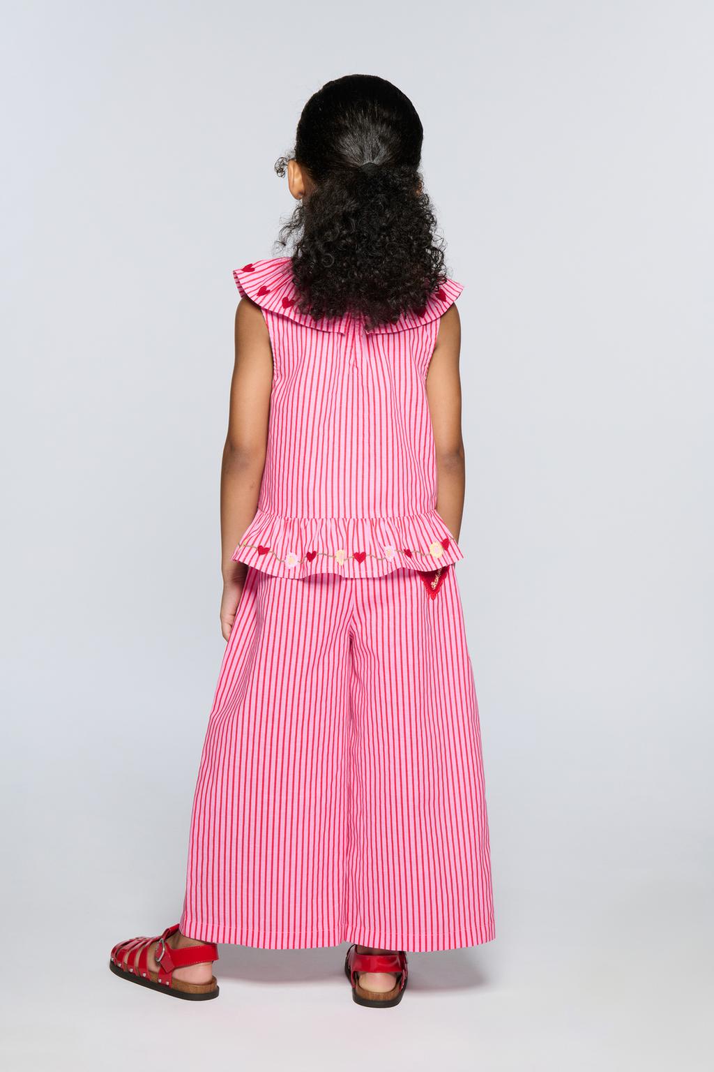 БРЮКИ В ПОЛОСКУ С ВЫШИВКОЙ SISSEL EDELBO X ZARA KIDS