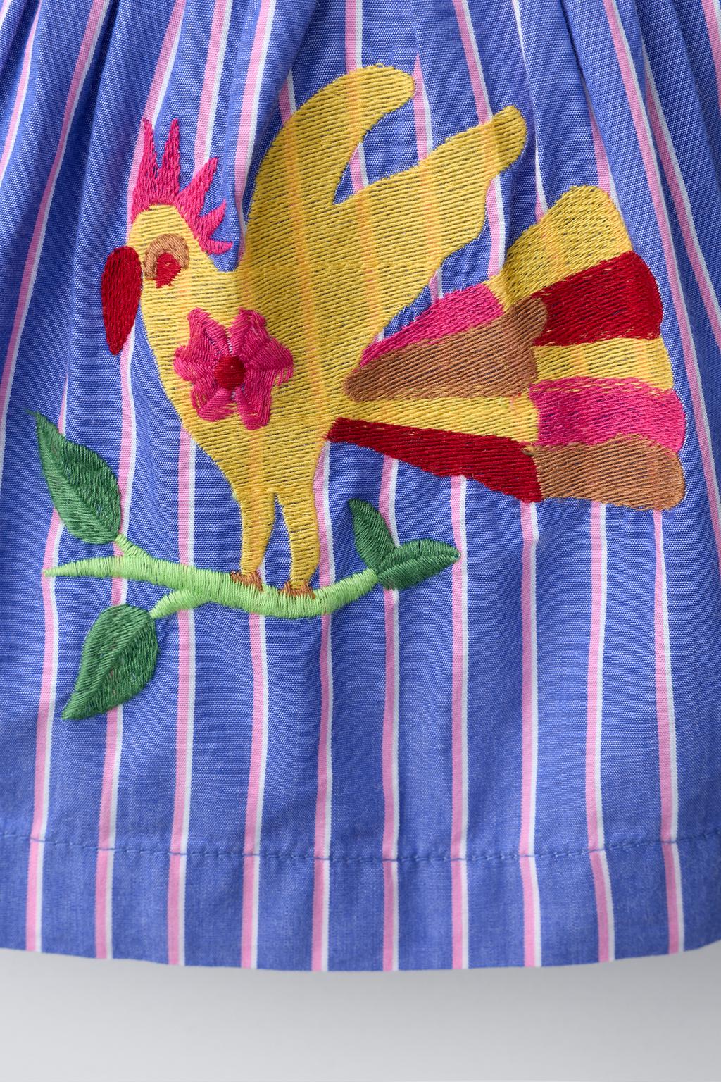 ТОП В ПОЛОСКУ С ВЫШИВКОЙ SISSEL EDELBO X ZARA KIDS