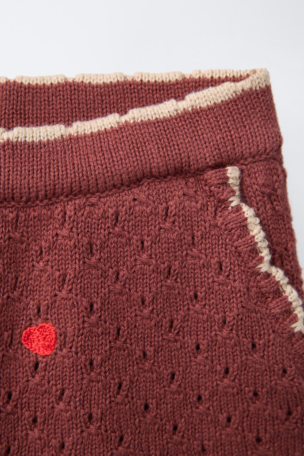 ШОРТЫ ИЗ ТРИКОТАЖА С ВЫШИТЫМИ ЦВЕТАМИ SISSEL EDELBO X ZARA KIDS