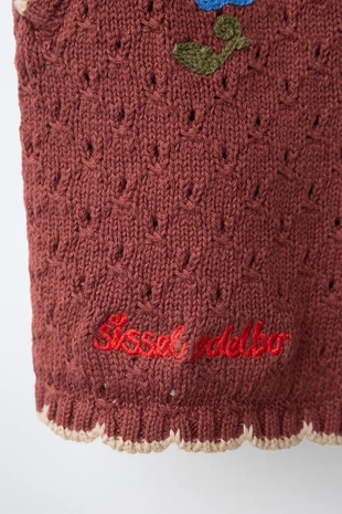 Шорты из трикотажа с вышитыми цветами Sissel Edelbo X Zara Kids- Заказать в России