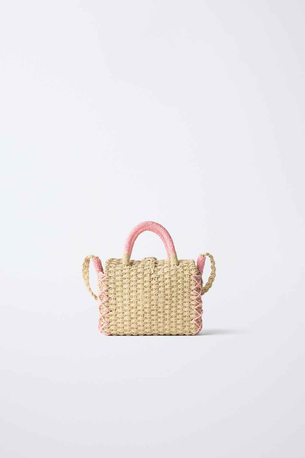 СУМКА ИЗ РАФИИ С ЦВЕТОЧНЫМ ДЕКОРОМ