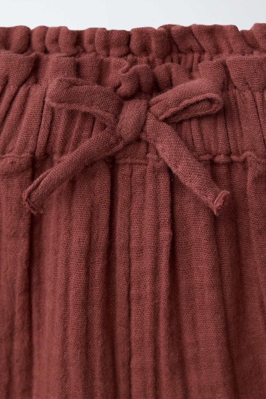 БЕРМУДЫ ИЗ ТКАНИ С КРУЖЕВОМ КРОШЕ