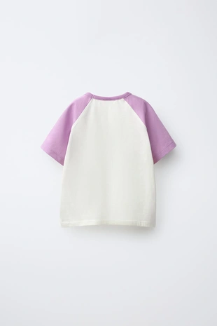 Однотонная футболка реглан