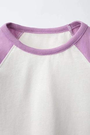 Однотонная футболка реглан