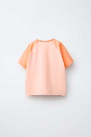 Однотонная футболка реглан