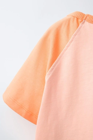 Однотонная футболка реглан