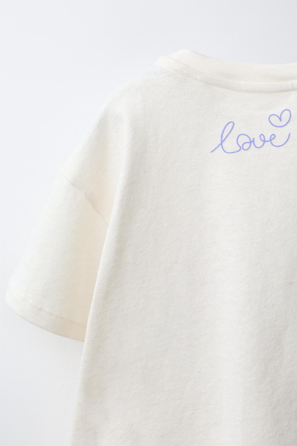 ФУТБОЛКА С ВЫШИВКОЙ SISSEL EDELBO X ZARA KIDS