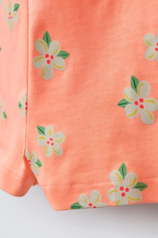 Короткий комбинезон с цветочным принтом