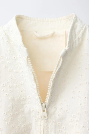 Куртка с вышивкой шиффли- Заказать в России