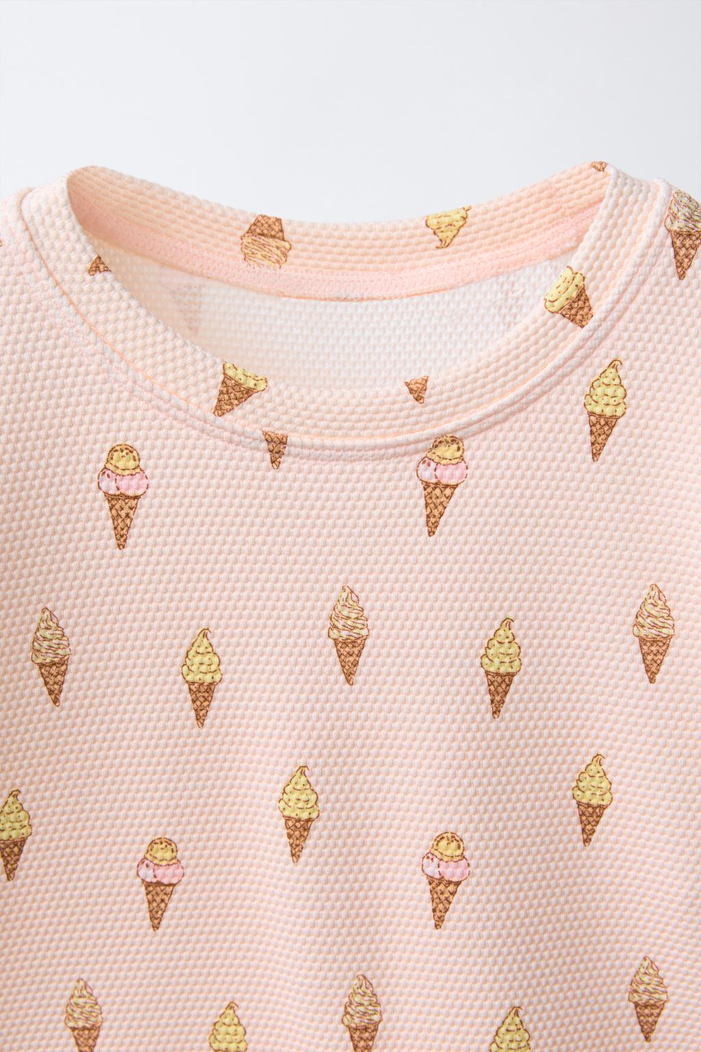 ФУТБОЛКА С ПРИНТОМ МОРОЖЕНОГО, 1-6 ЛЕТ