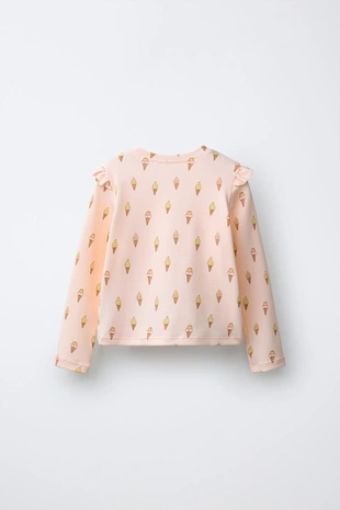 Футболка с принтом мороженого, 1-6 лет- Заказать в России