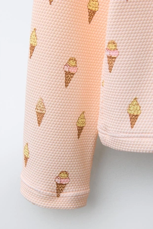 Футболка с принтом мороженого, 1-6 лет- Заказать в России