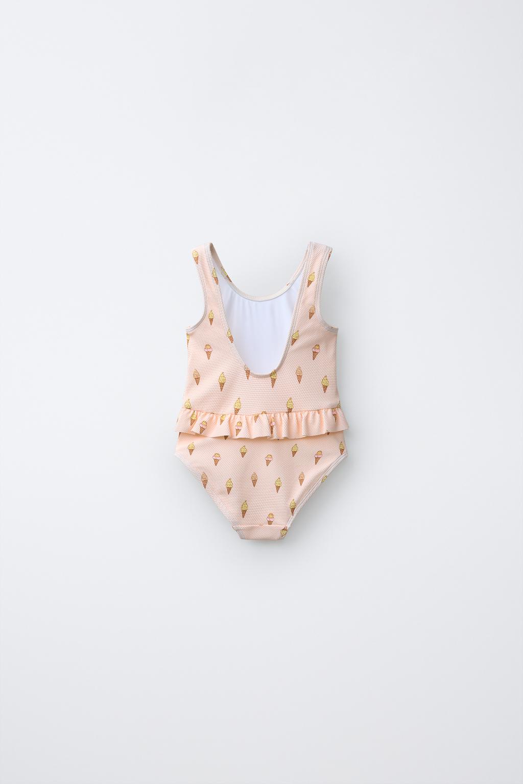 1-6 ЛЕТ/КУПАЛЬНИК С ПРИНТОМ «МОРОЖЕНОЕ»