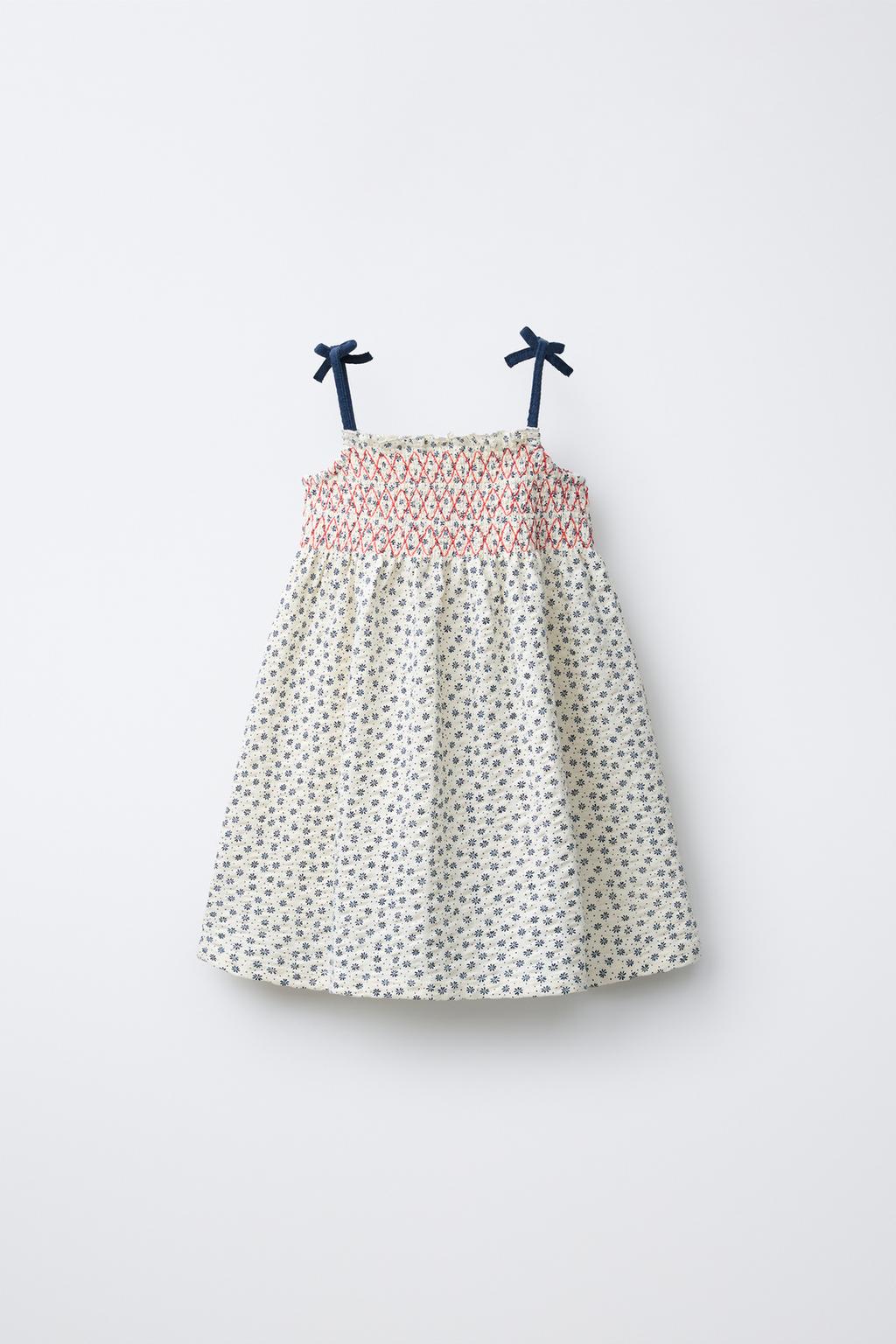 ПЛАТЬЕ ИЗ ЭЛАСТИЧНОЙ ТКАНИ С ЦВЕТОЧНЫМ ПРИНТОМ