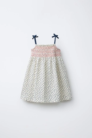 Платье из эластичной ткани с цветочным принтом- Заказать в России