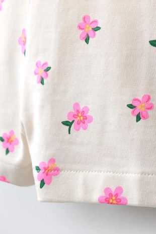 Короткий комбинезон с цветочным принтом