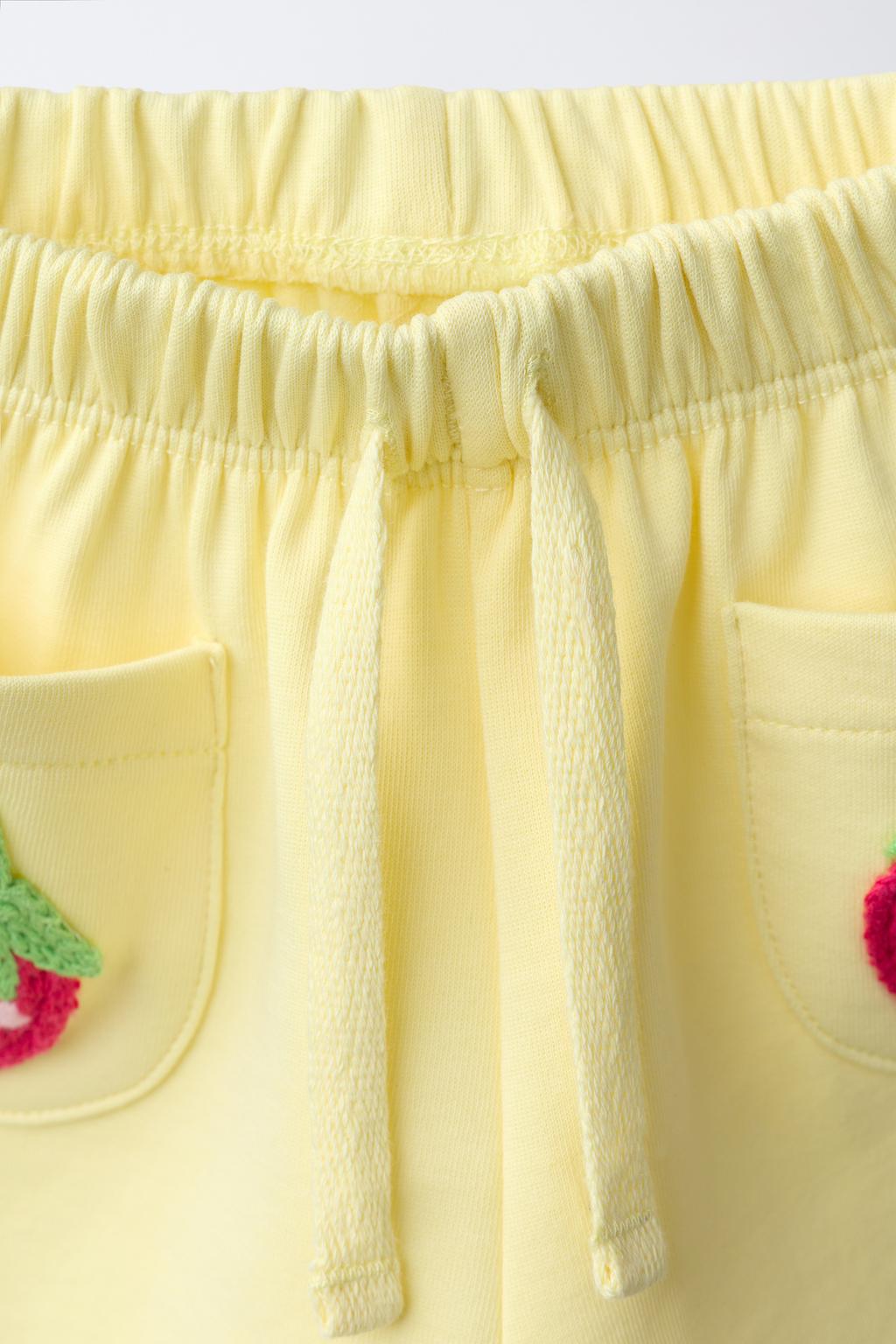 ШОРТЫ ИЗ ИНТЕРЛОКА С ФРУКТАМИ КРОШЕ