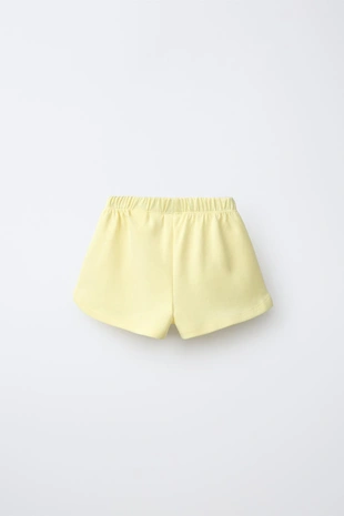 Шорты из интерлока с фруктами кроше