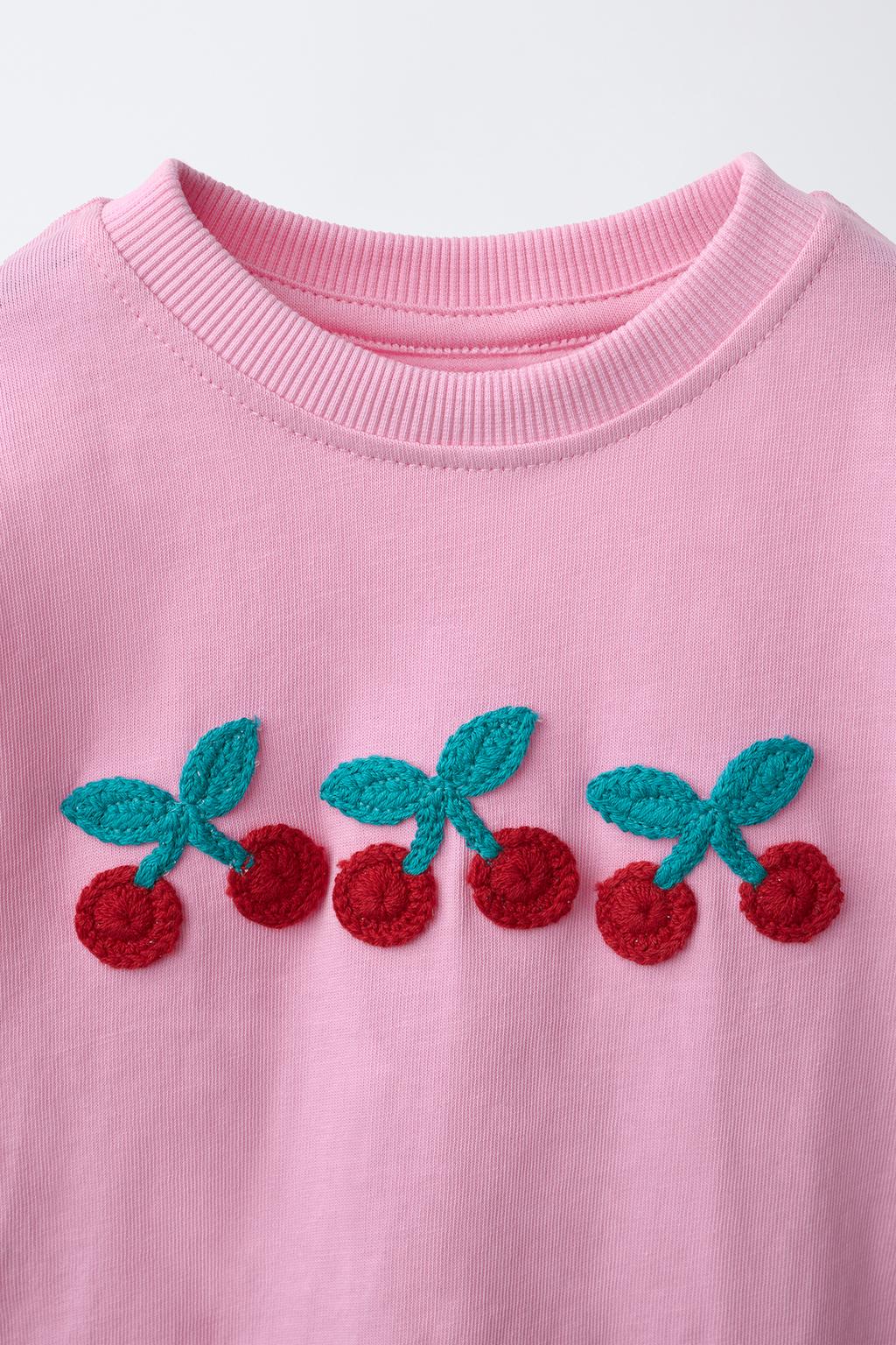 ФУТБОЛКА С ВЫШИТЫМИ ФРУКТАМИ КРОШЕ