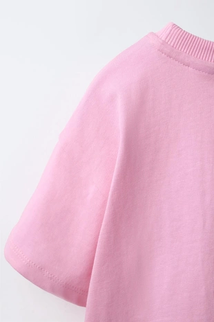 Футболка с вышитыми фруктами кроше- Заказать в России