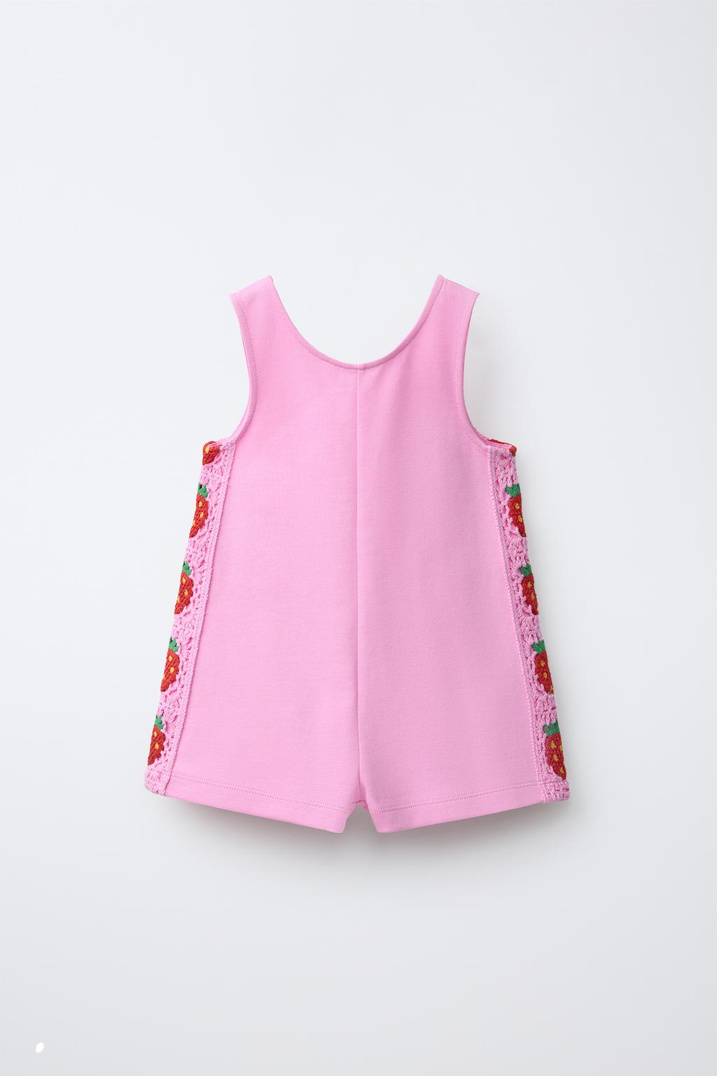 КОРОТКИЙ КОМБИНЕЗОН С ЦВЕТАМИ КРОШЕ