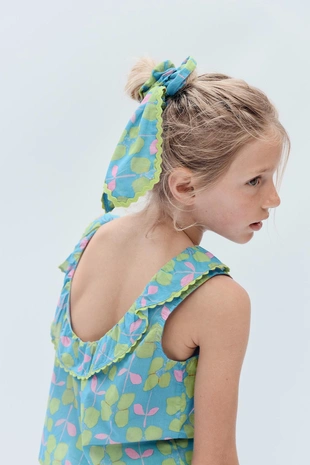 Ободок для волос с бантом в цветочном дизайне (limited edition)- Заказать в России