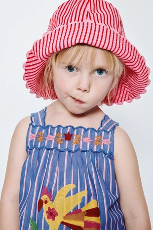 Панама в полоску Sissel Edelbo X Zara Kids- Заказать в России