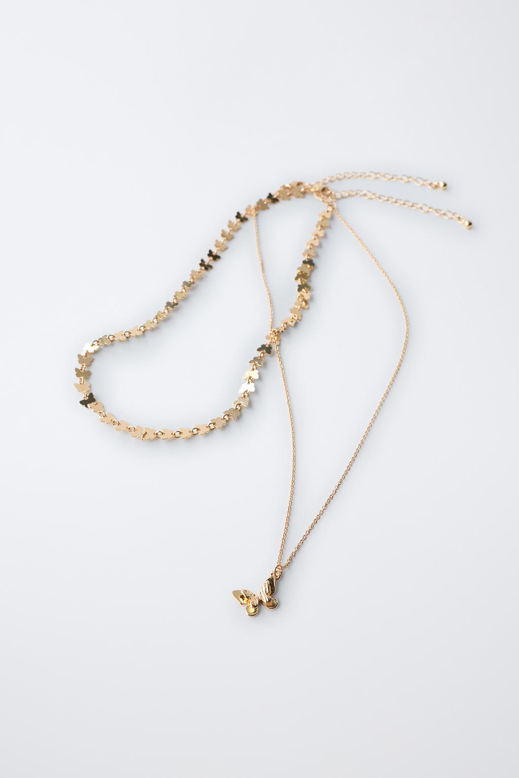 НАБОР ИЗ ДВУХ ОЖЕРЕЛИЙ «БАБОЧКИ»