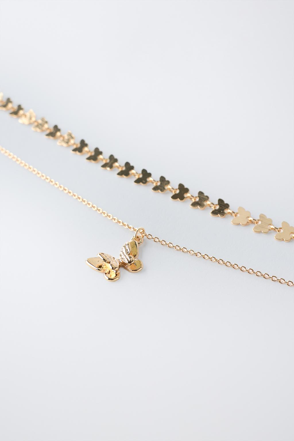 НАБОР ИЗ ДВУХ ОЖЕРЕЛИЙ «БАБОЧКИ»