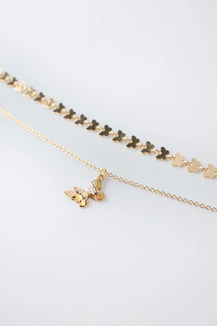 Набор из двух ожерелий «бабочки»- Заказать в России