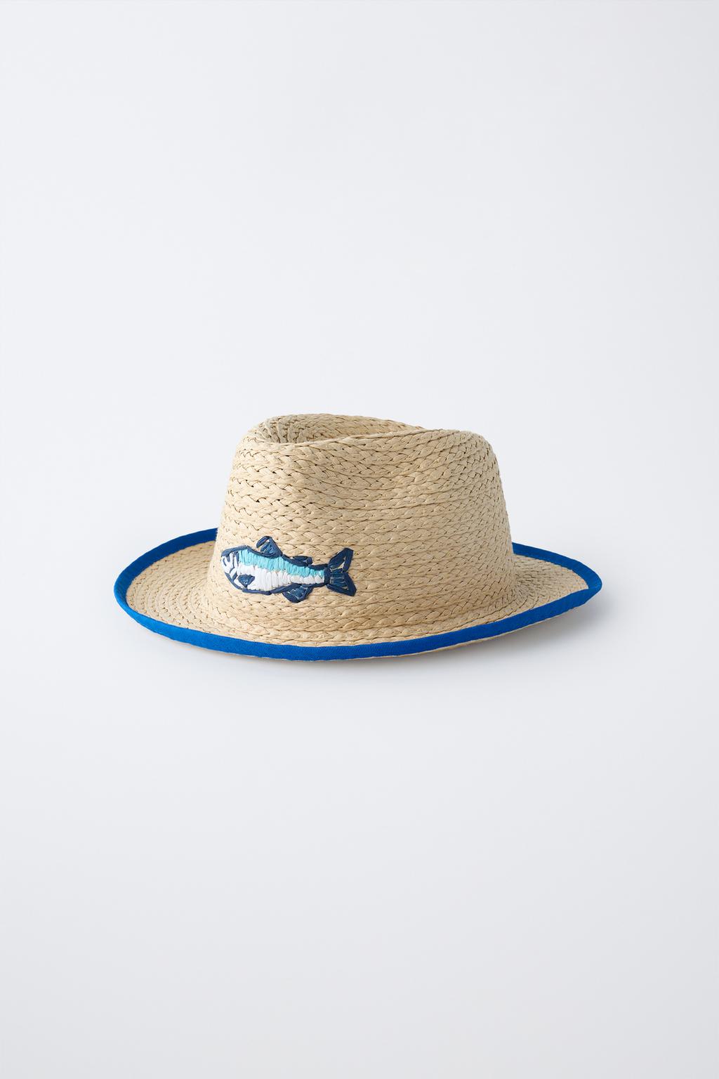 Соломенная шляпа с вышивкой